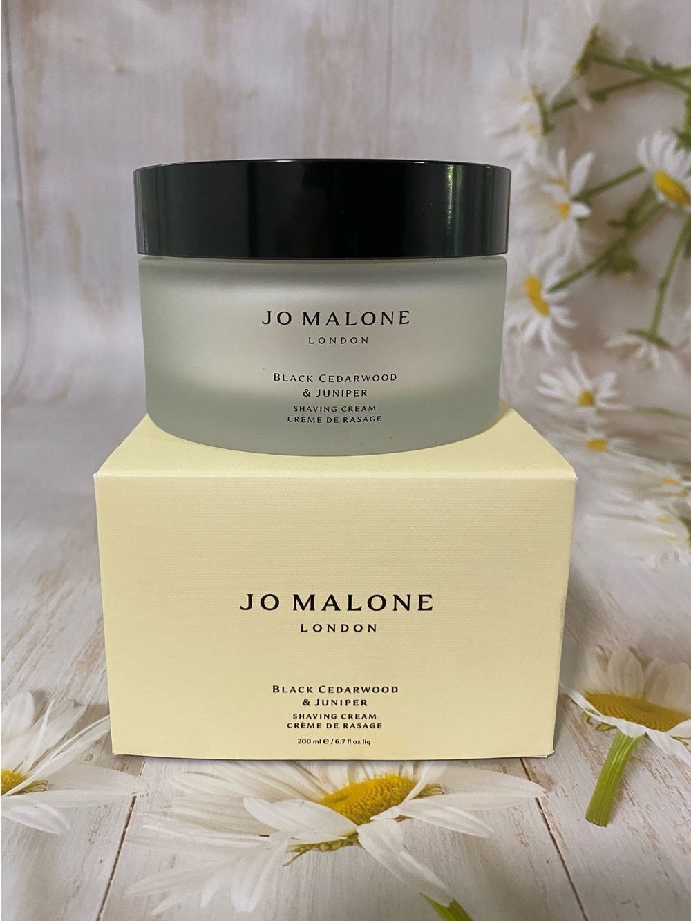 Jo Malone London Black Cedarwood & Juniper Shaving Cream, 200 ml / 6.7 fl oz NIB